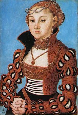 Lucas Cranach Portrait d'une noble dame saxonne